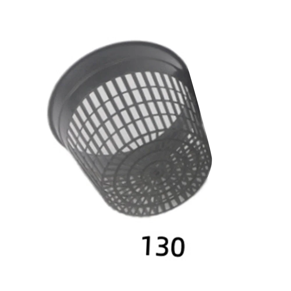 Round Black Pond Baskets for Aquatic Plants Pack of 10 Weather Resistant Recycled Plastic 8cm 10cm 12cm 13cm Sizes