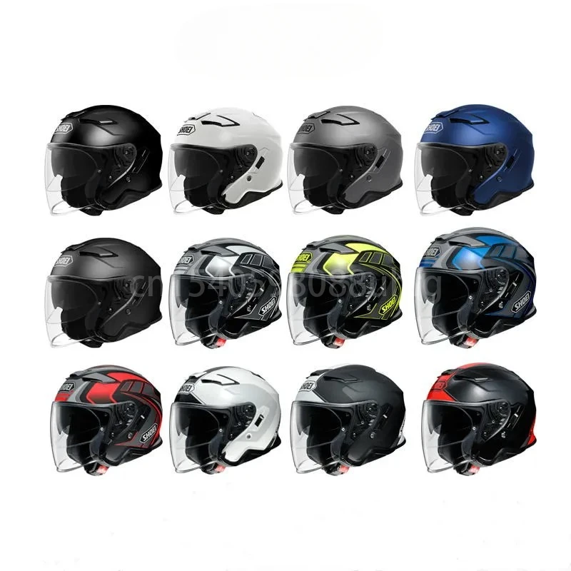

Shoei J-Cruise II Jet helmet 3/4 Open Face Helmet Men Women Dual Lenses Jet Retro Scooter Motorcycle Half Helmets