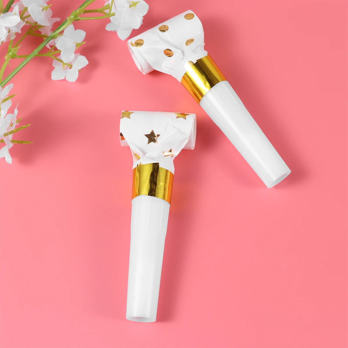 

30pcs Whistles Noise Maker Funny Blowout Portable Stamping Whistles For Christmas Wedding Birthday Party