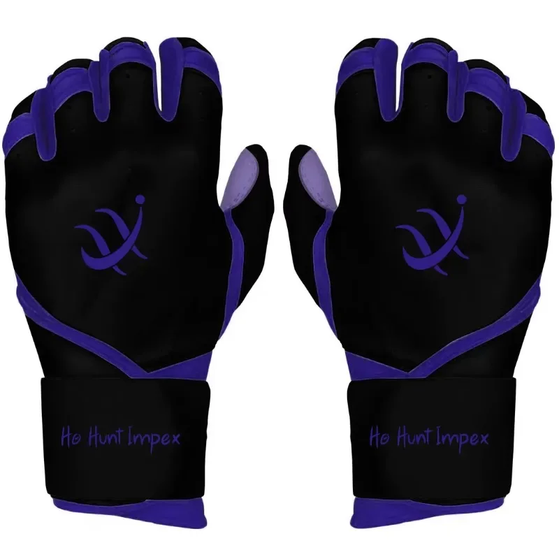 Customized baseball batting gloves custom design softball leather custom logo view 3