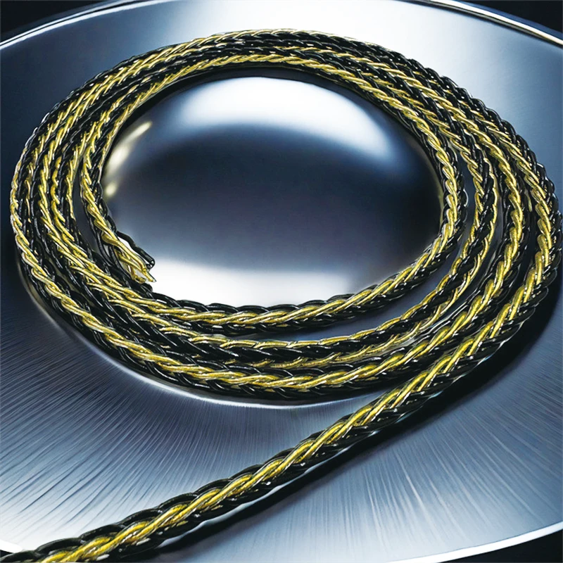 8-жильный 2,8-жильный плетеный кабель для наушников «сделай сам», провода для HIFI-аудиофилов