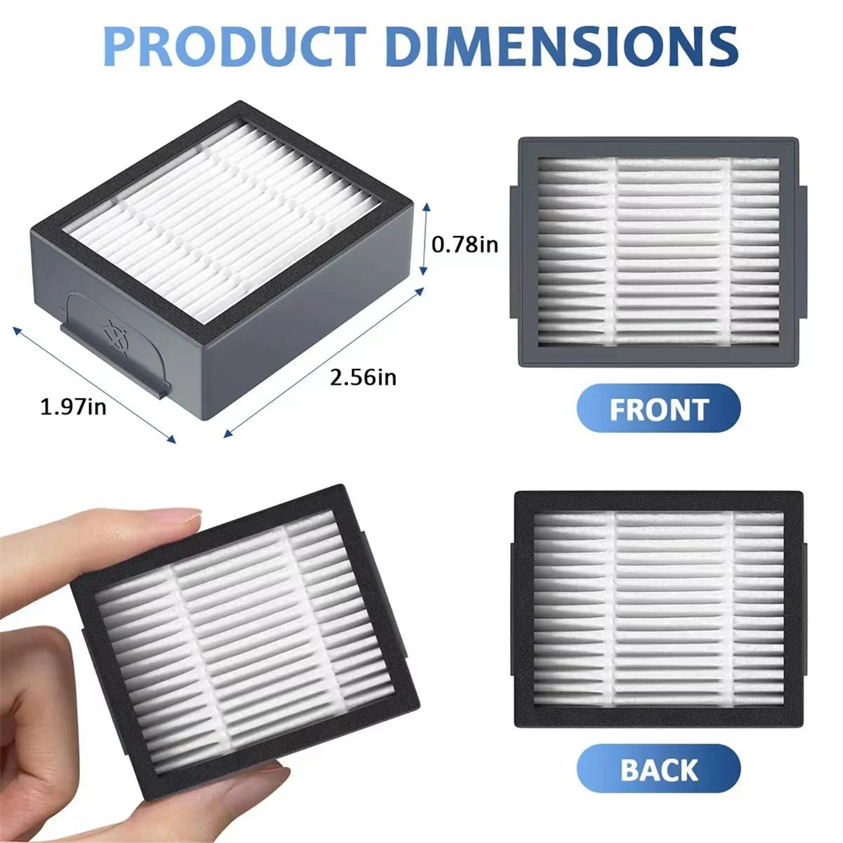 Сменные фильтры для пылесоса IRobot Roomba E, I и J Series I7 +/Plus I3 I3 + I4 I6 I6 + I8 I8 + E5 E6 E7