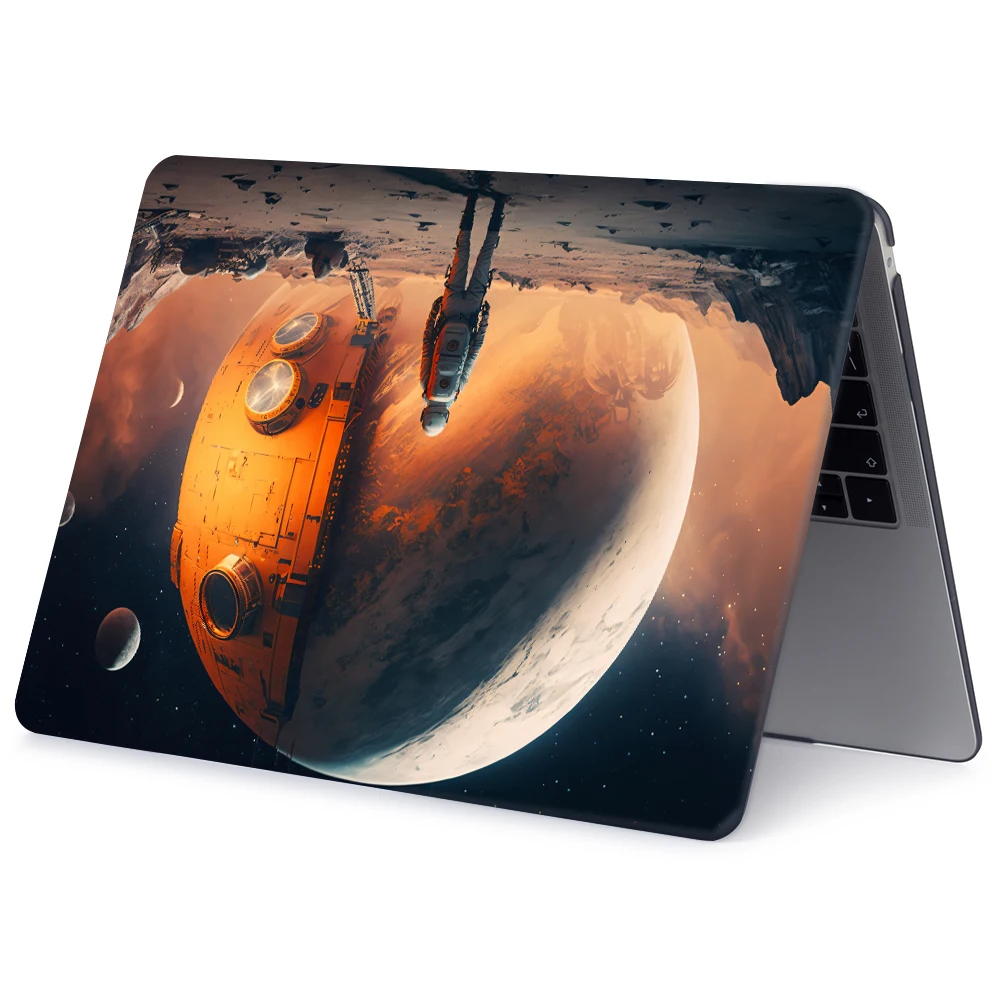 الخيال العلمي كوكب نمط شل لماك بوك اير 13 M4 2025 غطاء M3 A3113 2024 الهواء 13.6 حافظة كمبيوتر محمول ل برو M2 13.3 14 16 حافظة طباعة #5