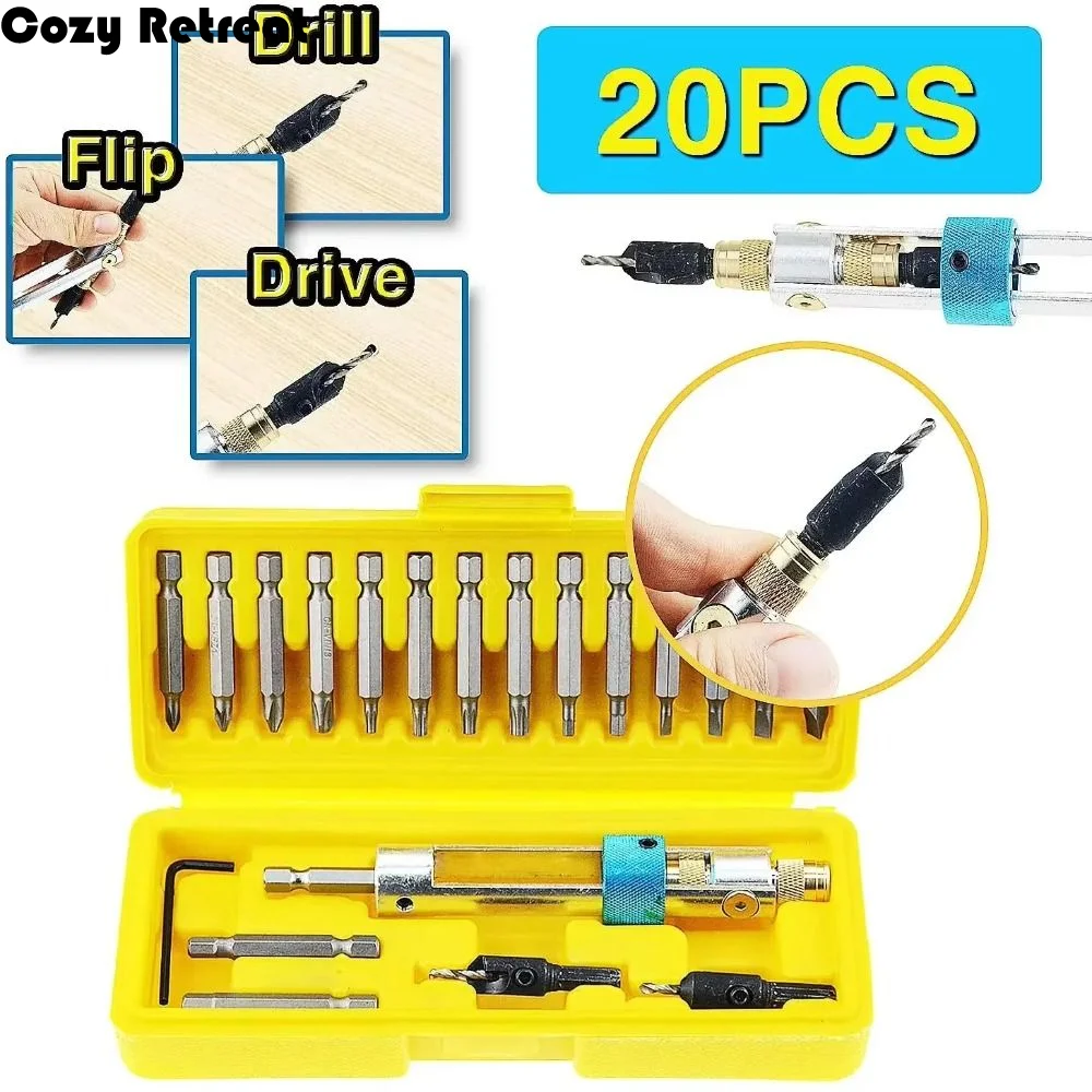 

Высокоскоростные сверла из быстрорежущей стали, прочные полусверла, набор инструментов для шуруповерта, портативный многофункциональный набор сверл для ремонта в кейсе