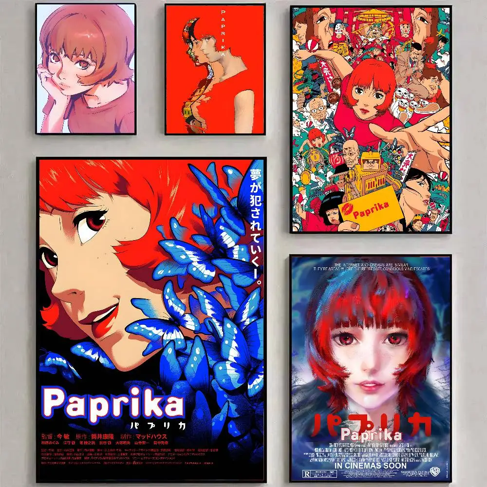 Papel Decorativo Adhesivo con Diseño de la Película Animada Paprika, Impermeable, para Decoración Estética del Hogar, Sala de Estar, Dormitorio, Bar