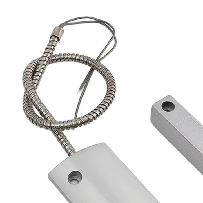 Magnetic Garage Door Contact Switch Sensor NO Metal Housing 40mm For Roller Shutter Security Alarm System Accessories