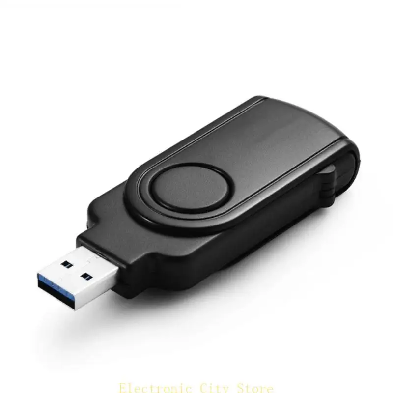 

USB3.0 SDTF MicroSDS Reader Card Adapter Speed ​​Adapter для телефонных устройств Black Hu8d