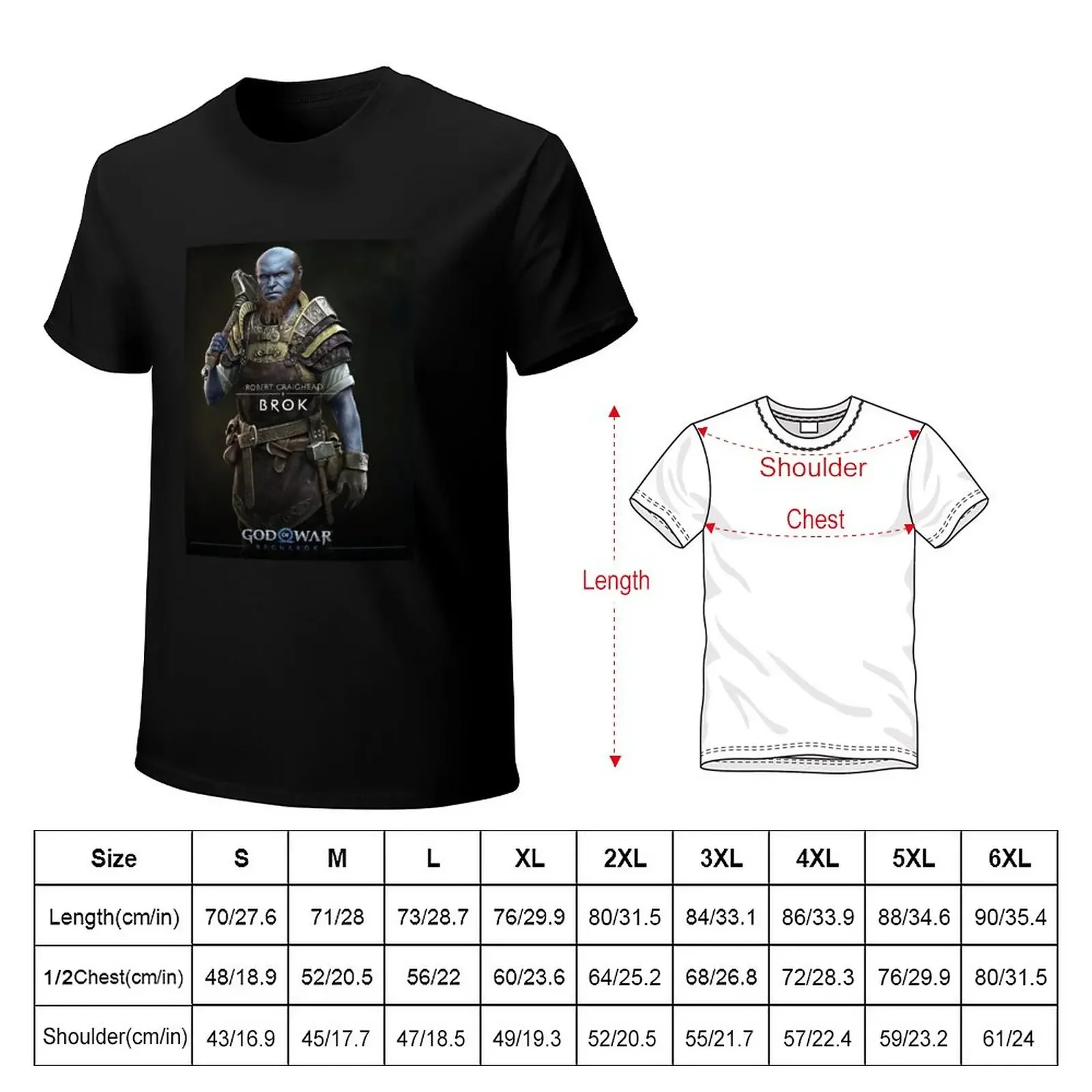 God Of War Ragnarok Brok | God Of War T-Shirt Short sleeve tee blanks t shirts for men