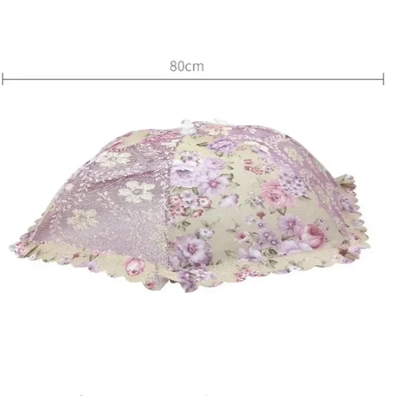 2026 Kitchen Gadgets Cooking Tools Portable Umbrella Food Cover Anti-Mosquito Meal Cover Lace Dining Table Home Food Cover