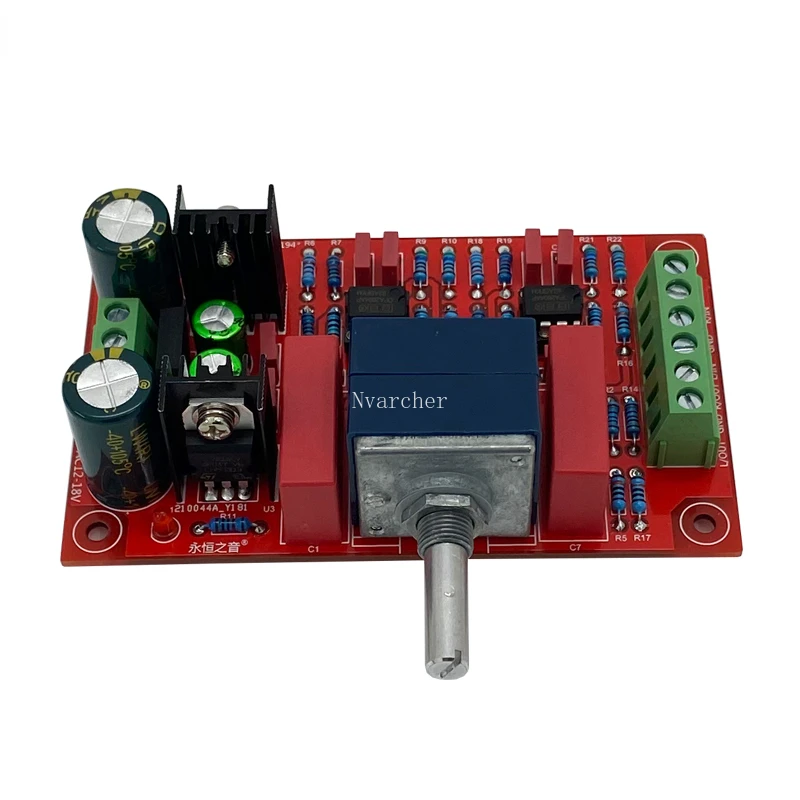 Nvarcher Class A HIFI Preamp Tone Board 2604 Op AMP  With ALPS Potentiometer For Amplifier