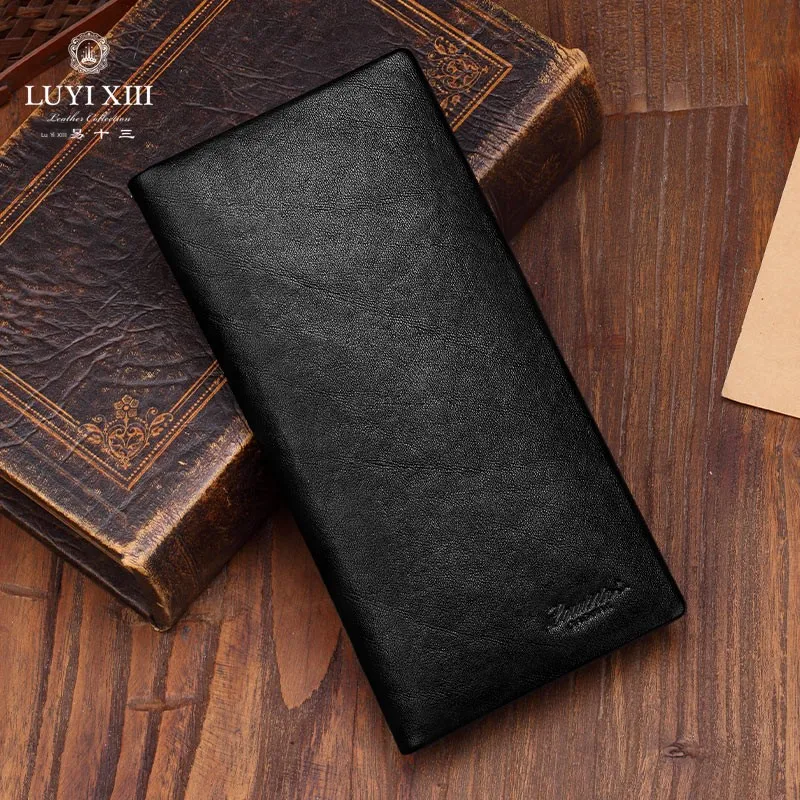 luxury-full-leather-long-wallet-for-men-top-layer-cowhide-business-style-vertical-shape-card-holder-check-holder-cash-holder
