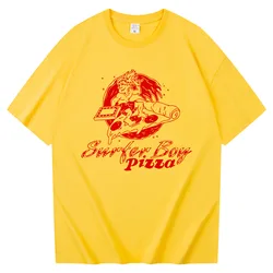 Summer Hot Surfer Boy Pizza 3D Printed Tee Camiseta Camiseta Street Casual Quick Dry Oversized Loose Top Kids Casual Tee