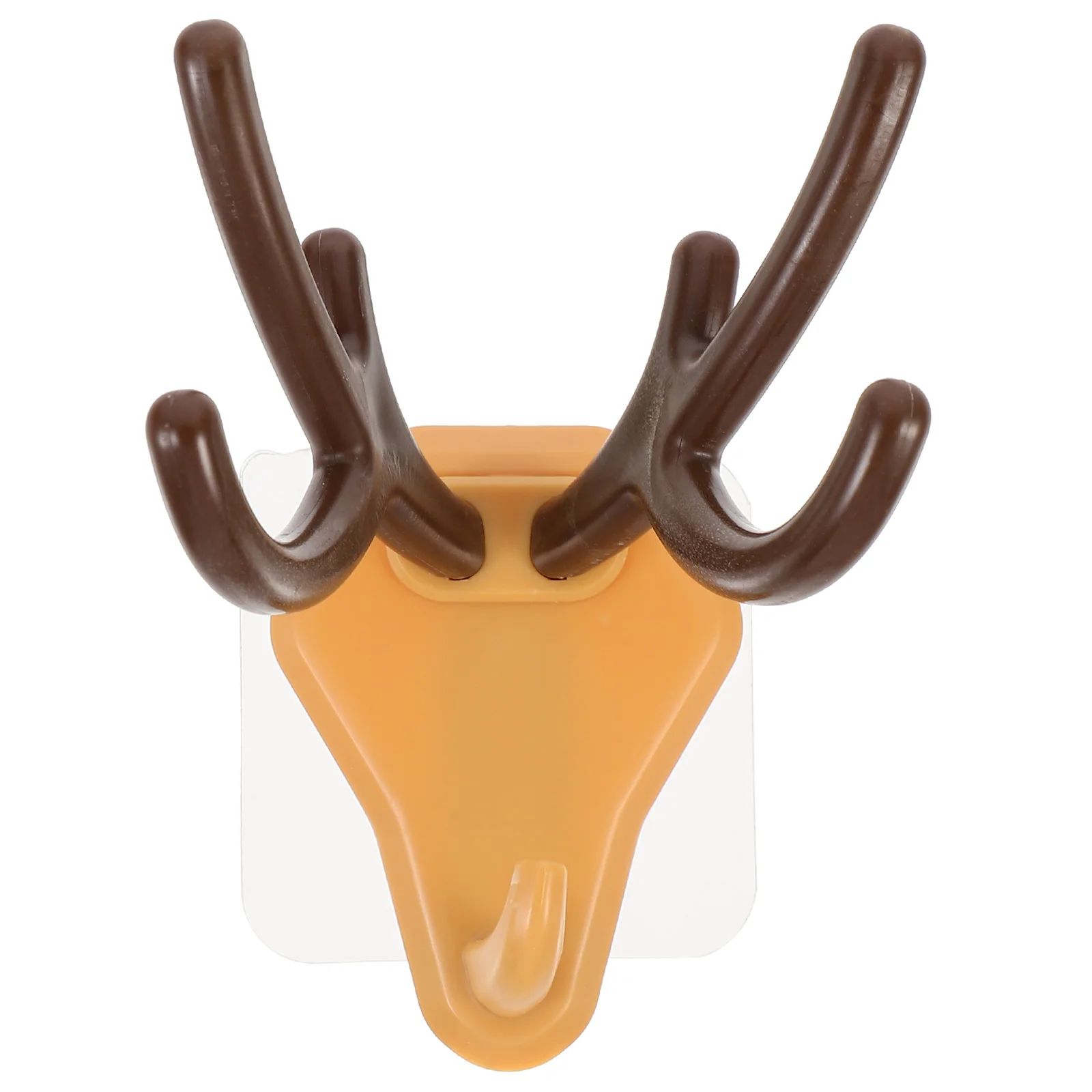 

Deer Head Wall Hooks Space Saving Yellow Abs Storage Rack Multi-purpose Home Use Strong Eco-friendly Modern Bedroom