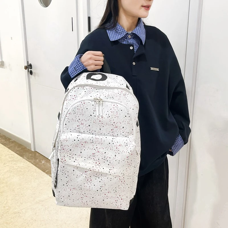 

New Simple Casual Versatile Large Capacity Starry Oxford Cloth Student Schoolbags Fashion Trendy Storage Backpack
