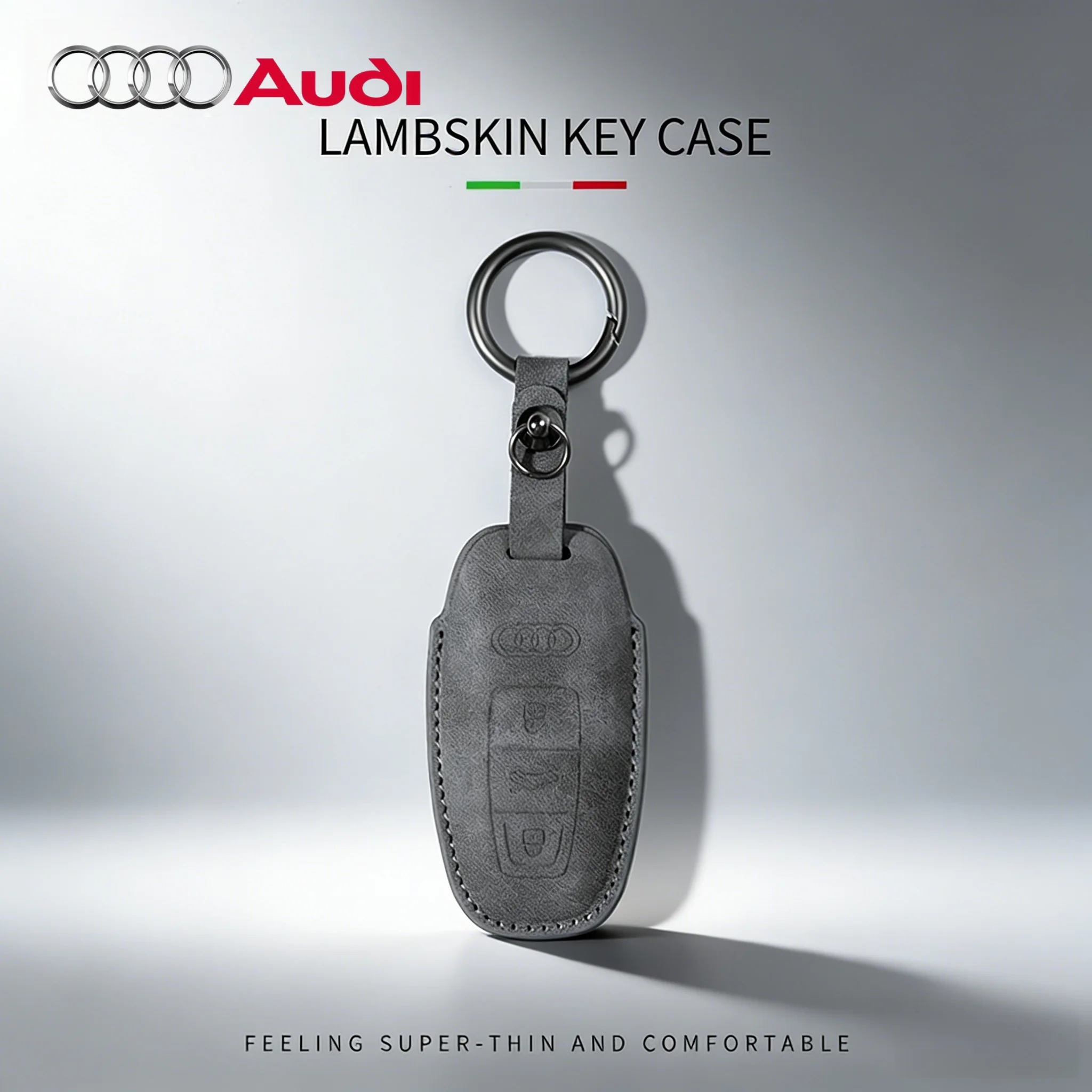 Для Audi A1 A3 8V A4 B8 B9 A5 A6 C7 A7 A8 Q3 Q5 Q7 S4 S6 S7 S8 R8 TT аксессуары Высококачественная кожаная защитная пряжка для ключей Для Audi A1 A3 8V A4 B8 B9 A5 A6 C7 A7 A8 Q3 Q5 Q7 S4 S6 S7 S8 R8 TT аксессуары Высококачественная кожаная защитная пряжка для ключей