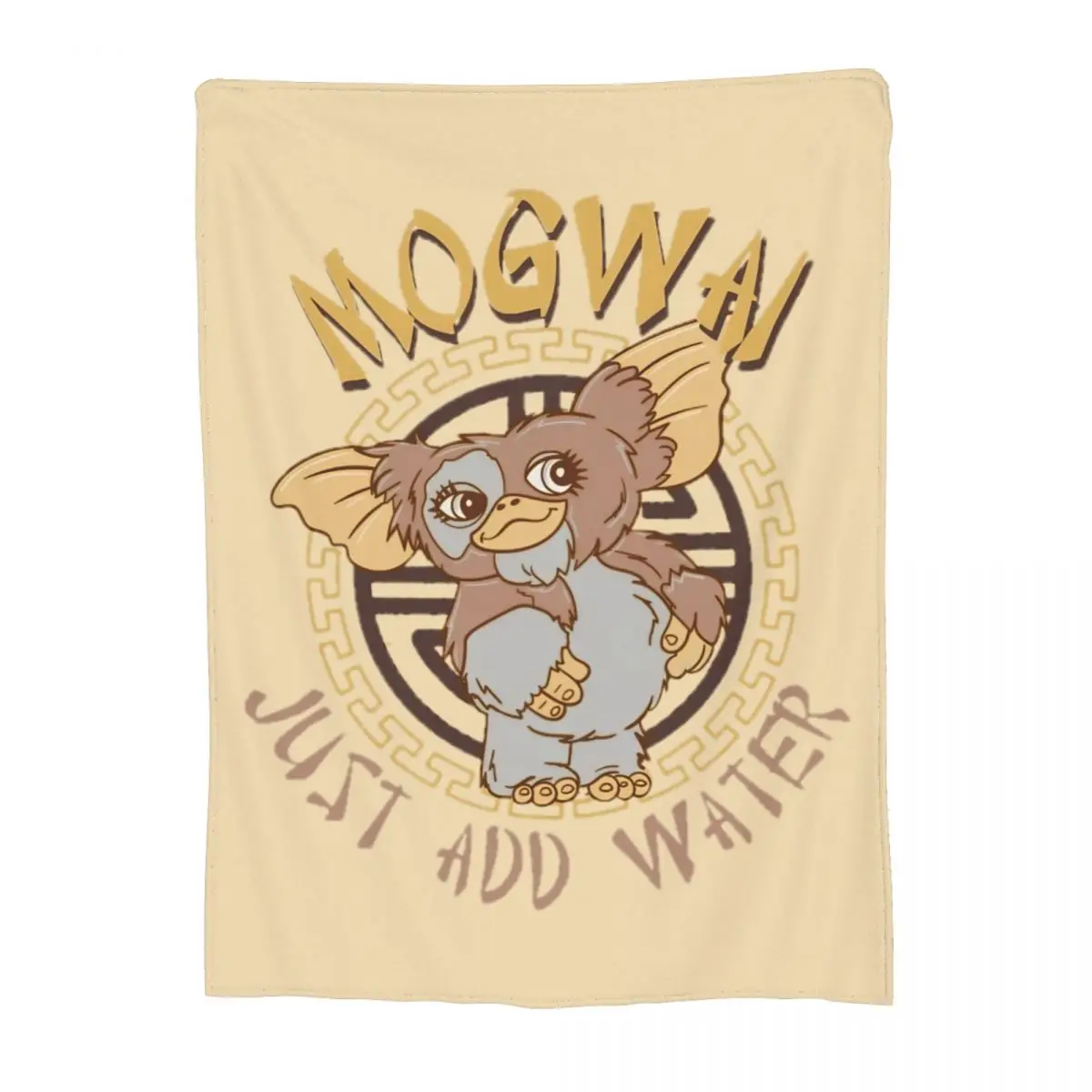 Mogwai Just Add Water Throw Blanket Coral Fleece Plush Sofa Gremlins Movie Throw Blanket Lightweight for Office Plush Thin Quilt