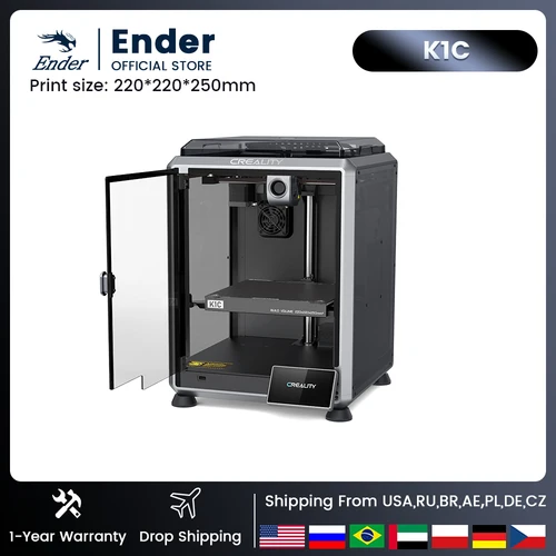 Aiカメラ付き3Dプリンター,Creality-K1C高速,600mm, s,オールメタル押出機,カーボンファイバーに適しています,220x220x250mm