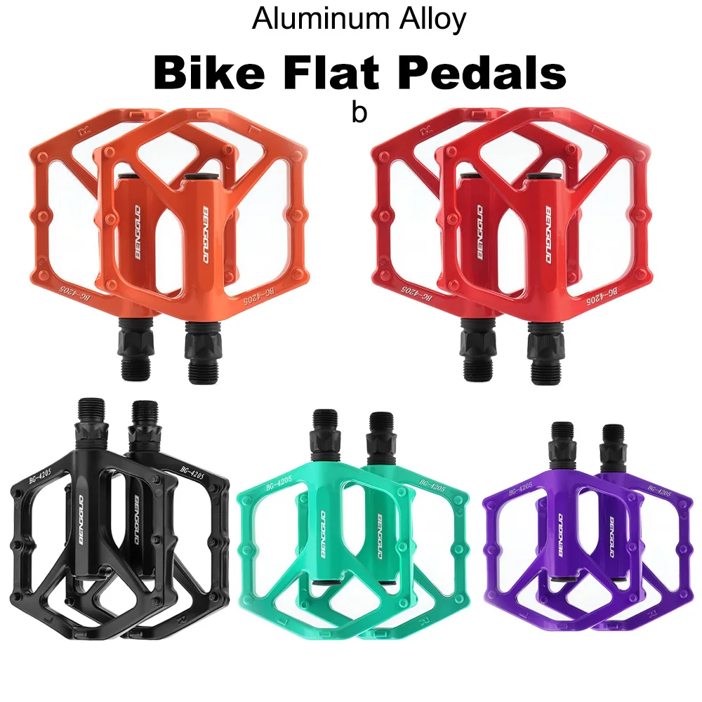

Aluminum Alloy Bike Flat Pedals Non-slip Bicycle Pedals MTB Mountain Road Bicycle Footrest Pedals Footboards Cycling Foot Hold
