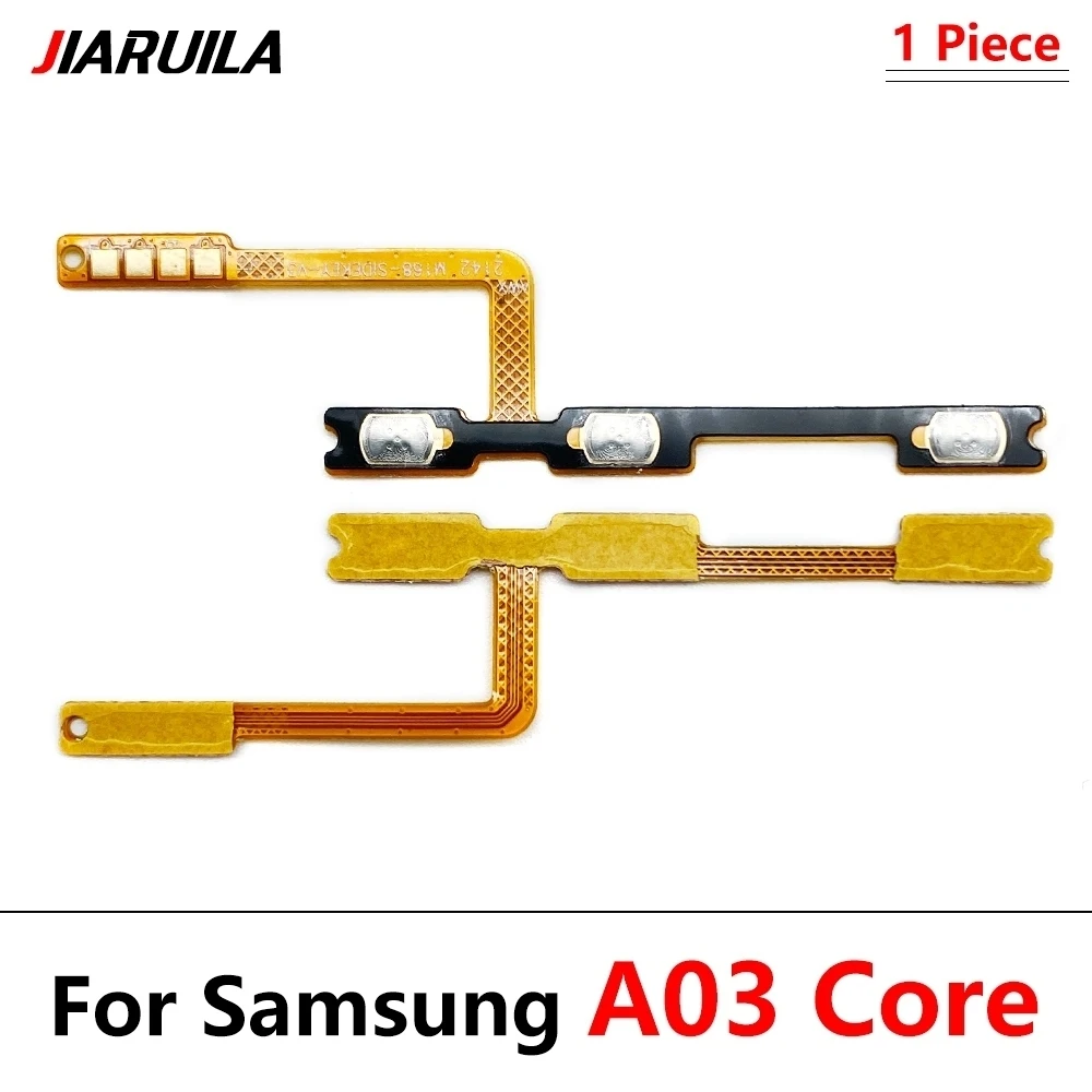 Side Volume Button + Power ON / OFF Buttton Key Set For Samsung A03S A03 Core A13 4G A22 A52 A72 A04S A04E A32 4G A05S A05 A12