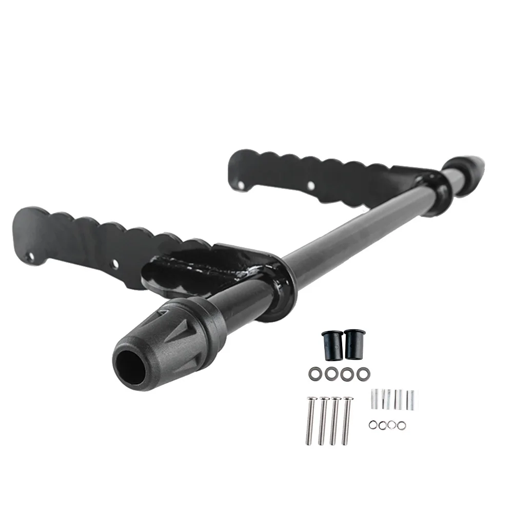Motorcycle Engine Crash Bar Protector, One‑Piece Steel Anti‑Drop Bumper Fit for QJMOTOR Flash 600 Anti‑Collision Accessory