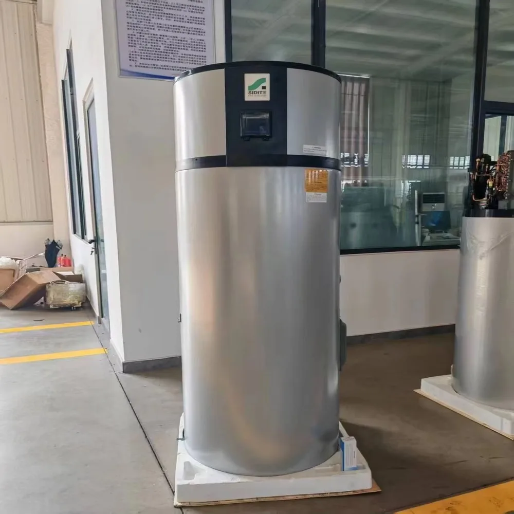 200L Electric Air Source Heat Pump Hot Water Heater R290 High Efficiency Energy Saving Metal Housing Home Bathroom