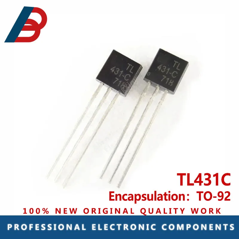 10PCS TL431C TL431-C TO-92 in-line voltage reference chip IC