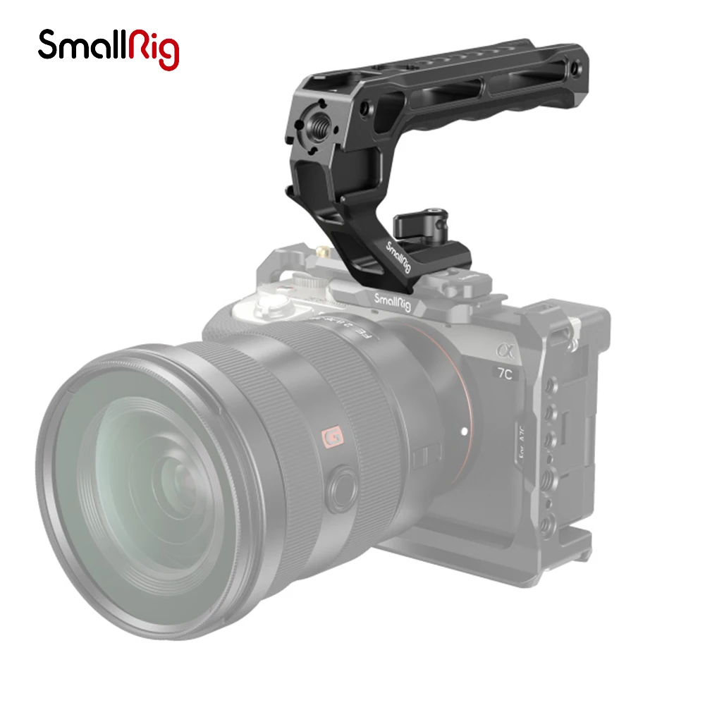 SmallRig NATO Top Handle Lite with Cold Shoe Portable Camera Handle for Shoot Fit Sony Canon Nikon Camera Cage 3766