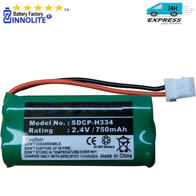 

2.4V 750mAh Ni-MH Ultra High-Capacity Cordless Phone Battery Compatible with Att TL86103 Cordless Phone