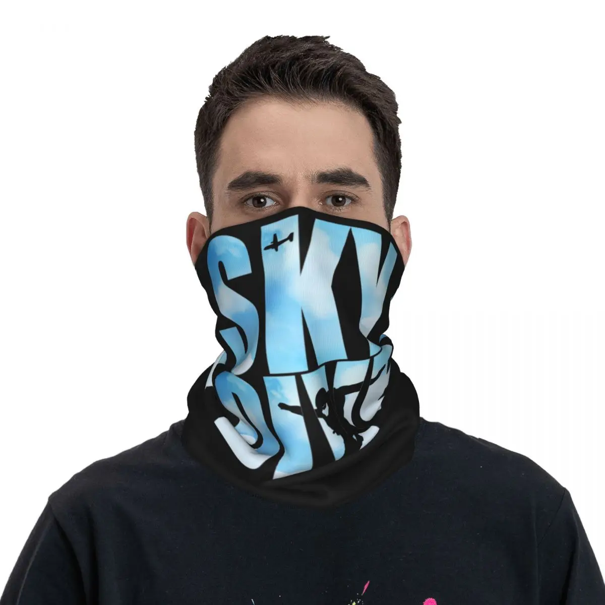 Skydiving Gifts For Skydivers Parachuting Extreme Sports Bandana Neck Cover Printed Mask Scarf Warm Balaclava Breathable