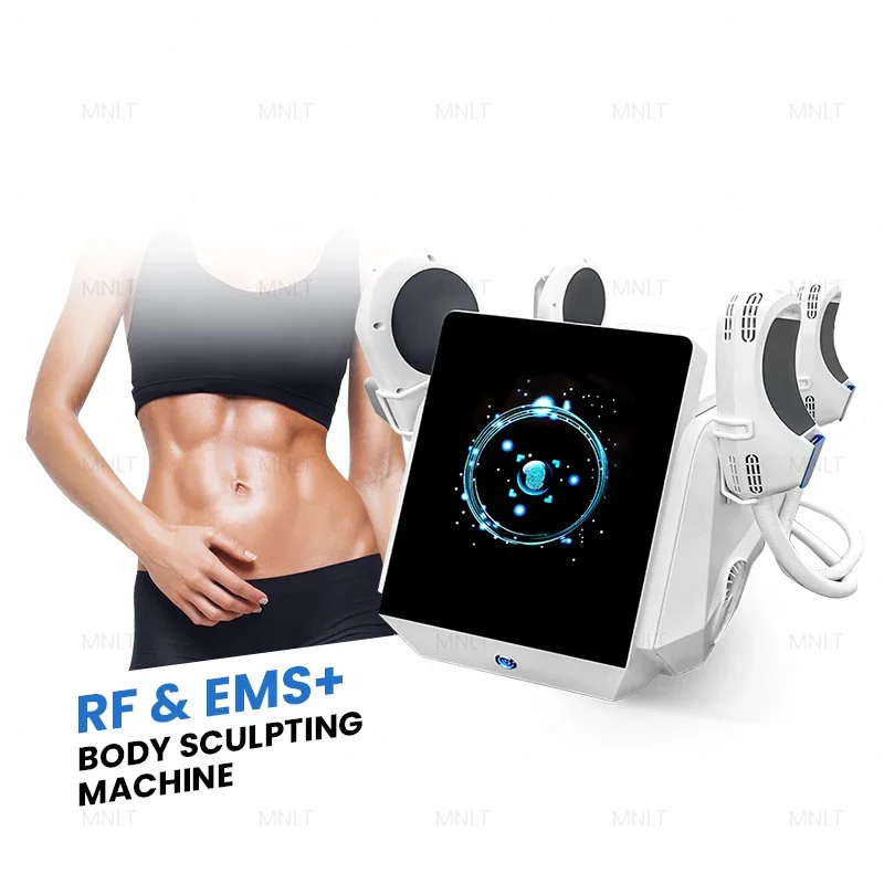 Shandong MNLT Factory Price 4 Handle Slim Beauty Ems Muscle Stimulator 13 Tesla Ems Shaping Sculpt Machine