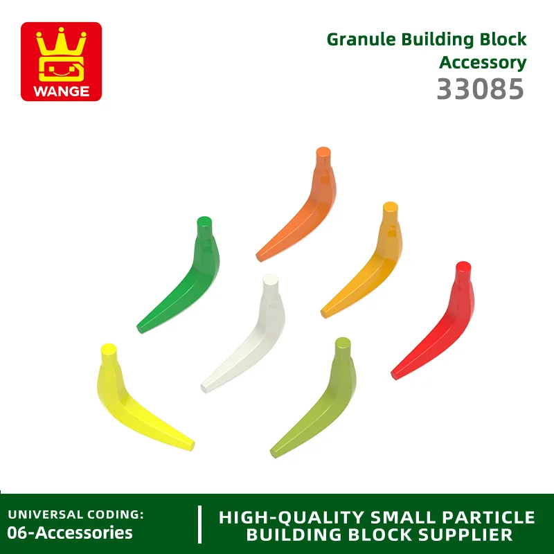 20 Pcs/lot 33085 Banana Fruit Building Block Moc Color Food Accessories Compatible with Brick DIY Children's Toy Assembly Gift