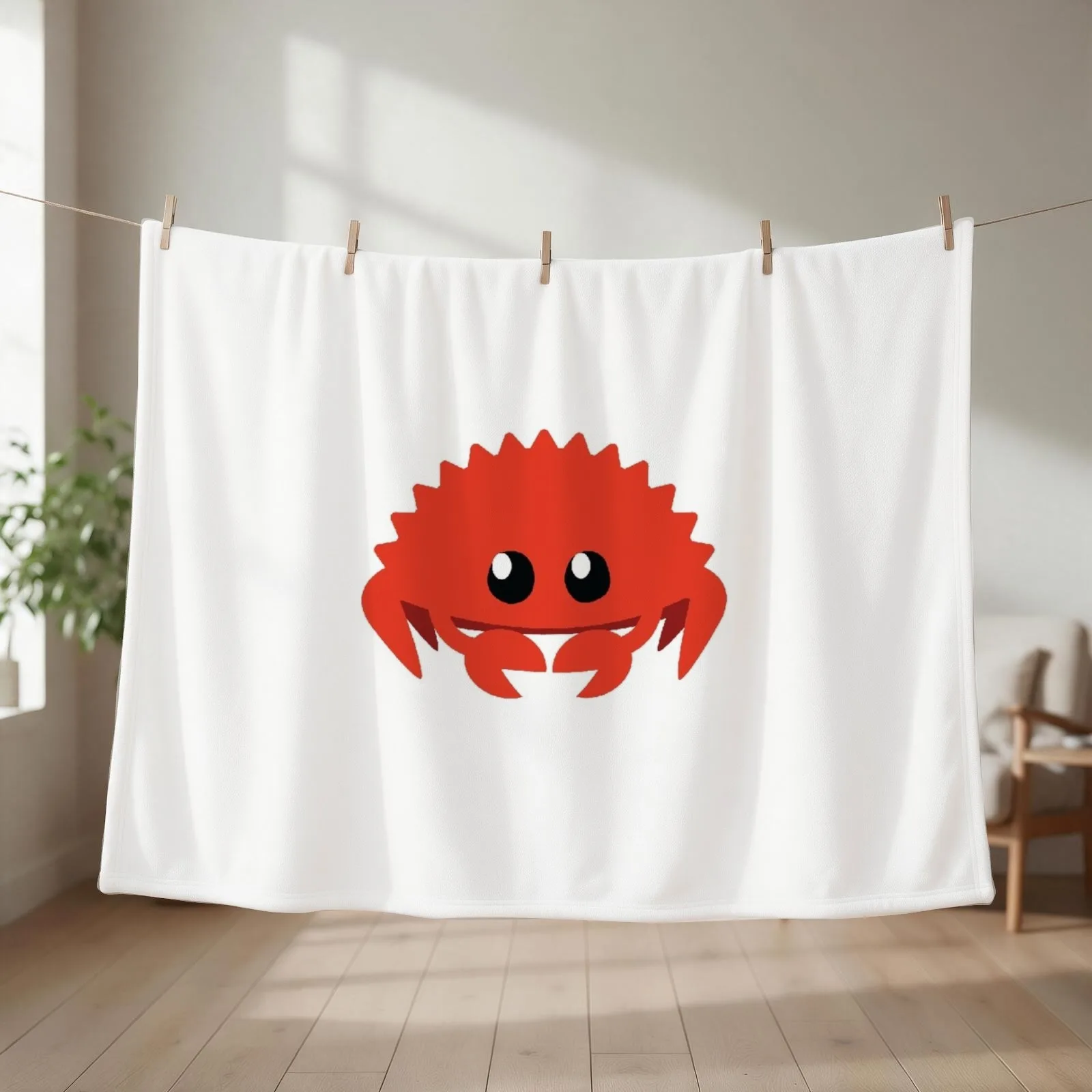 Rustlang, Rust Programming Language Throw Blanket couch cozy soft plush fuzzy picnic outdoor blanket