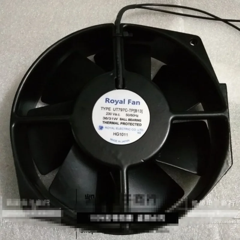 

C 1PC for ROYAL FAN TYPE UT797C-TP[B13] 230V 36/31W 172*150*38mm iron leaf fan