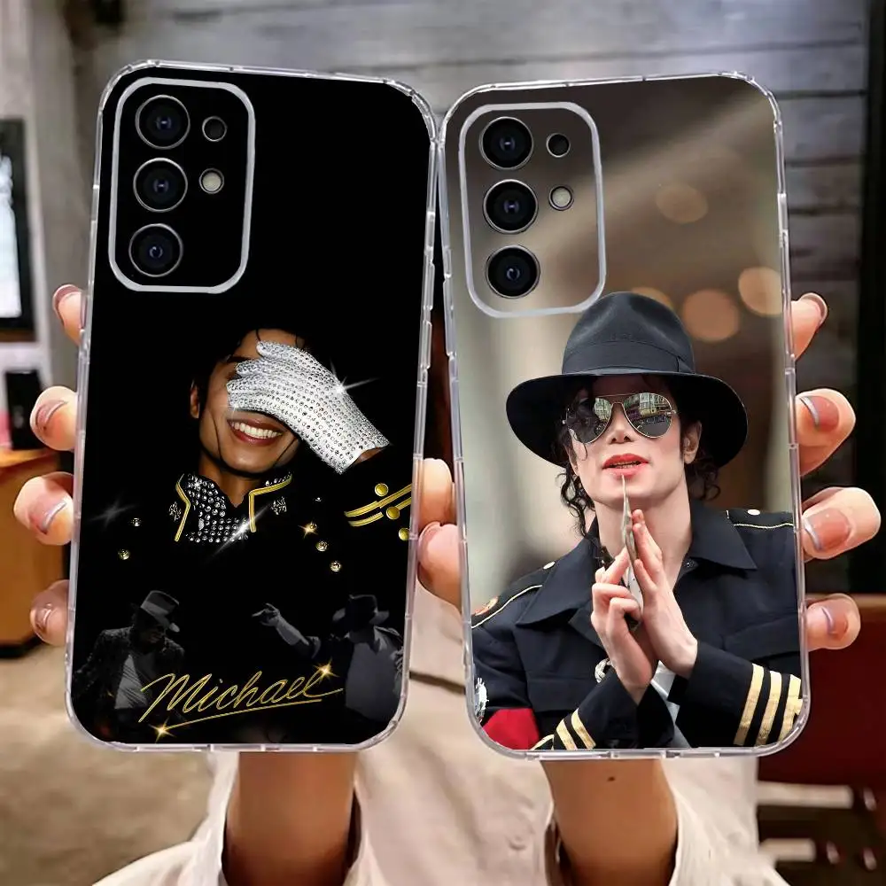 Singer M-Michaell J-Jackson  For Samsung Series s21 s22 s23 s24 s25 FE Plus Transparent Cover