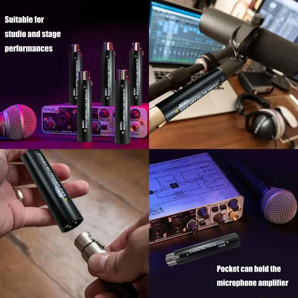 

F62C HD1 Металлический микрофонный динамический предусилитель 28 дБ Динамический микрофонный усилитель 48 В