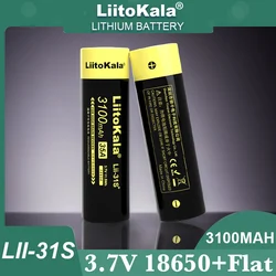 Original LiitoKala Lii-31S 18650 battery 3.7V 3100mAh Rechargeable lithium batteries Flashlight, headlight, electric tool