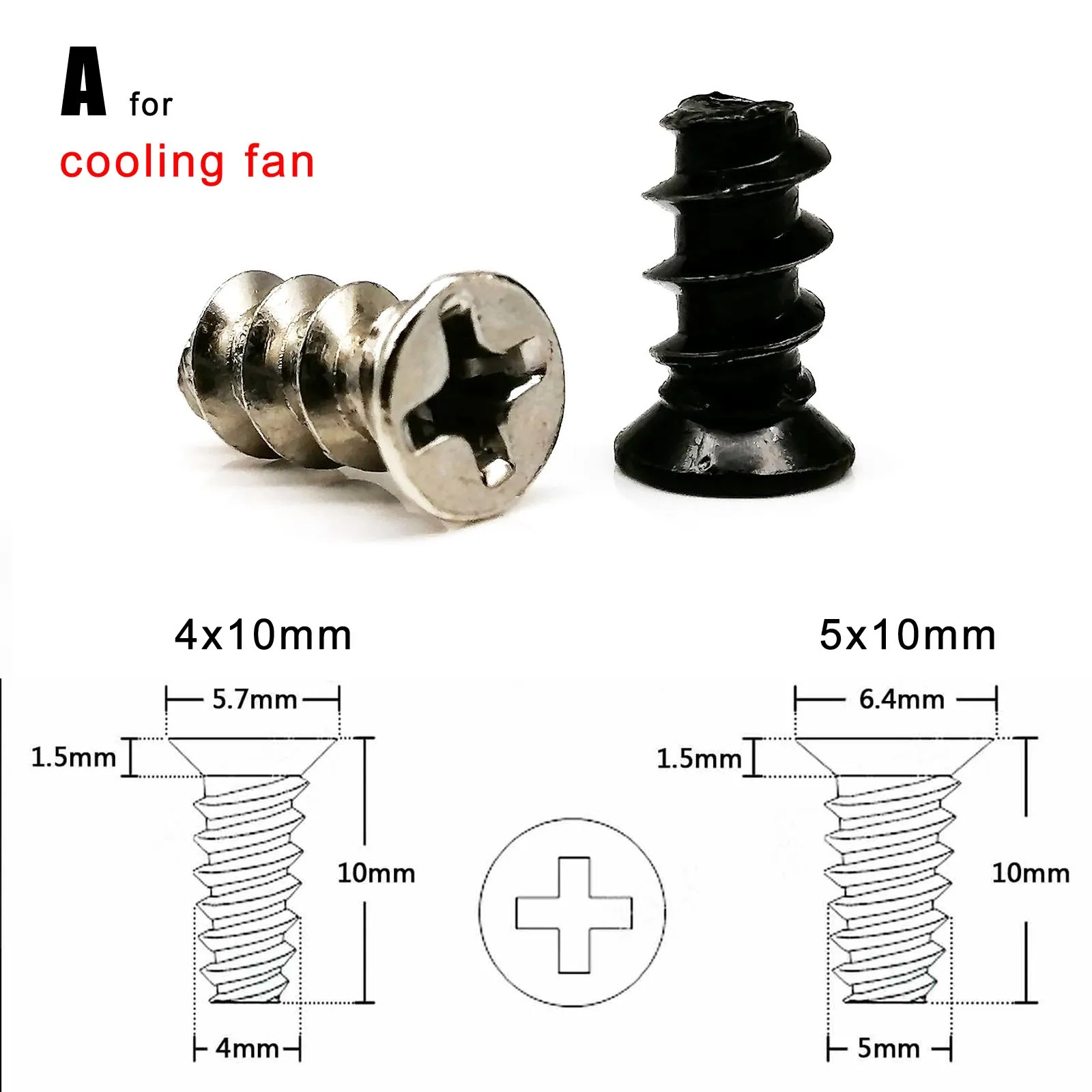 100pcs Phillips Head Screw For Computer PC Case Hard Disk Drive Cooling Fan Motherboard Power Supply Mount Repair
