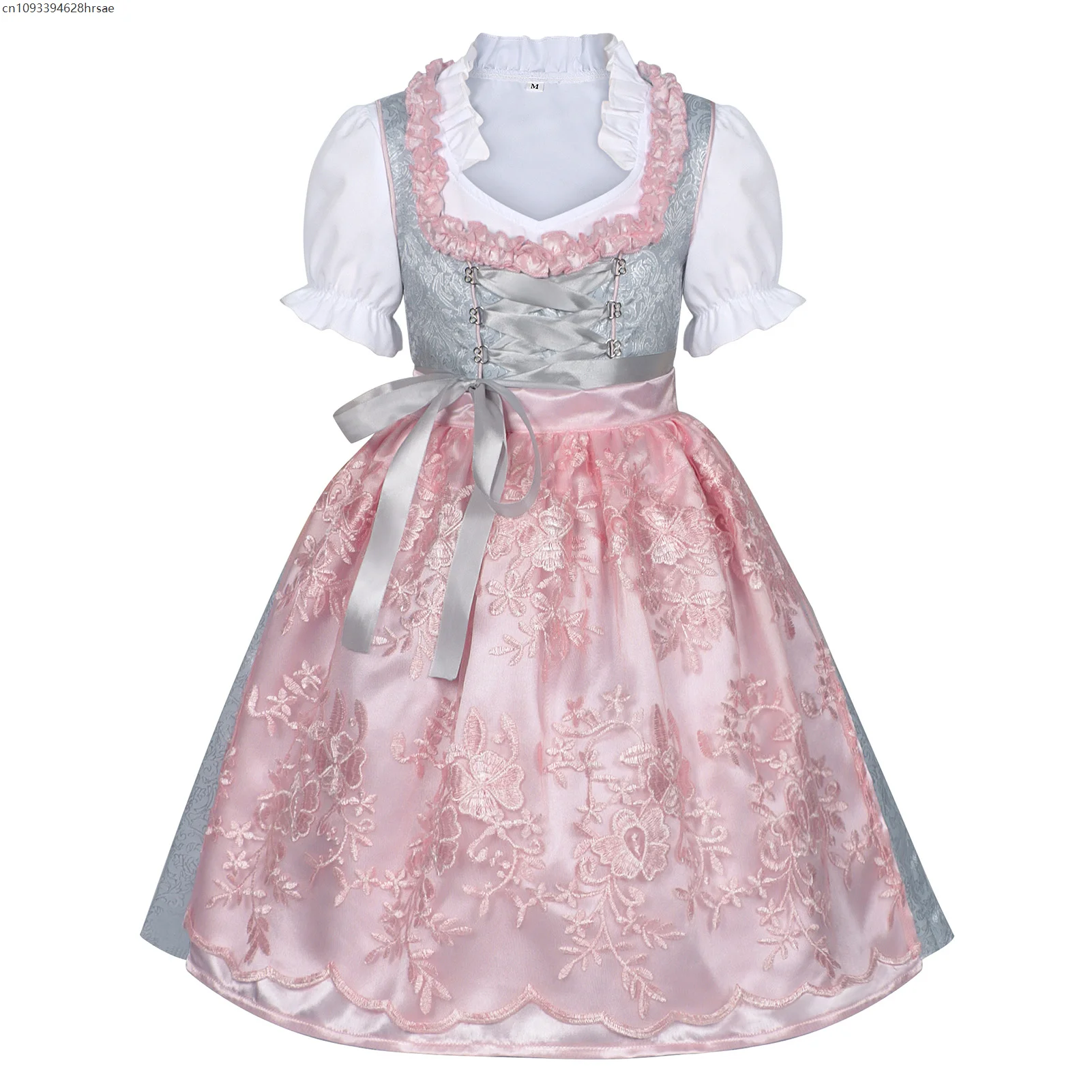 بافاريا مهرجان أكتوبر زي فستان ديرتل بغي خادمة فستان الألمانية البيرة فتاة الطفل الاطفال المئزر الزي خادمة النساء فساتين الهالوين #2