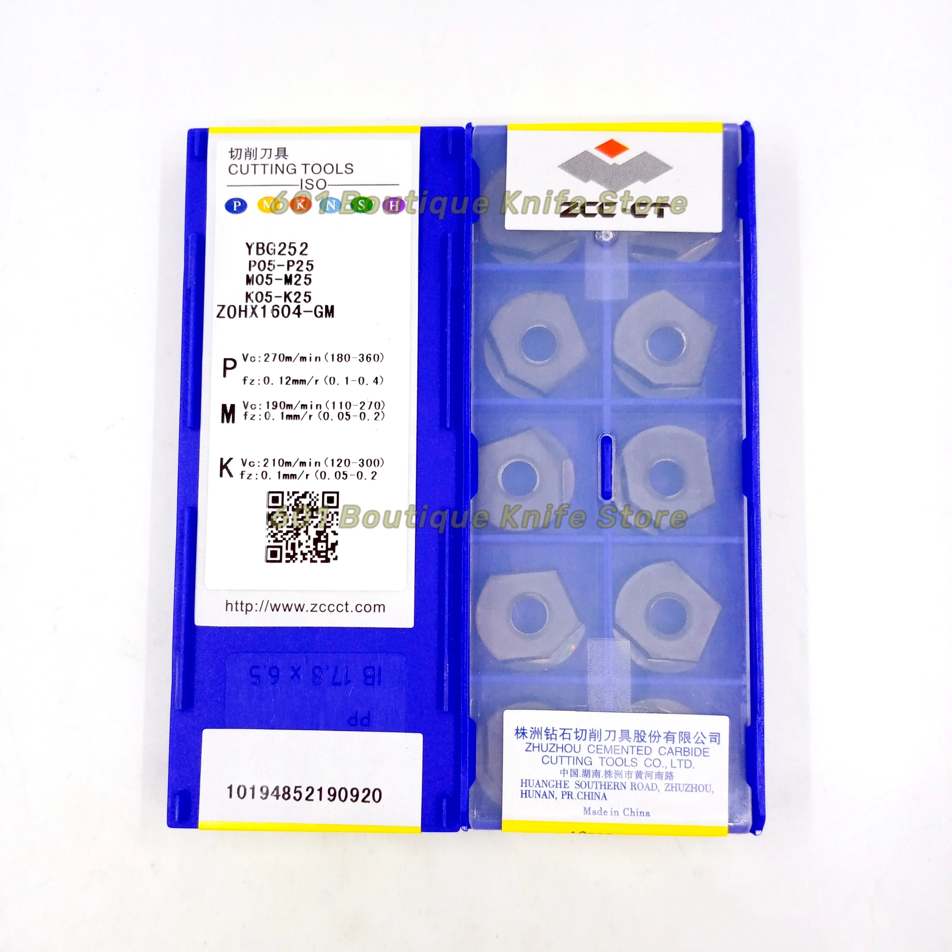 ZCCCT diamond brand CNC alloy blade YBG252 ZOHX1604-GM