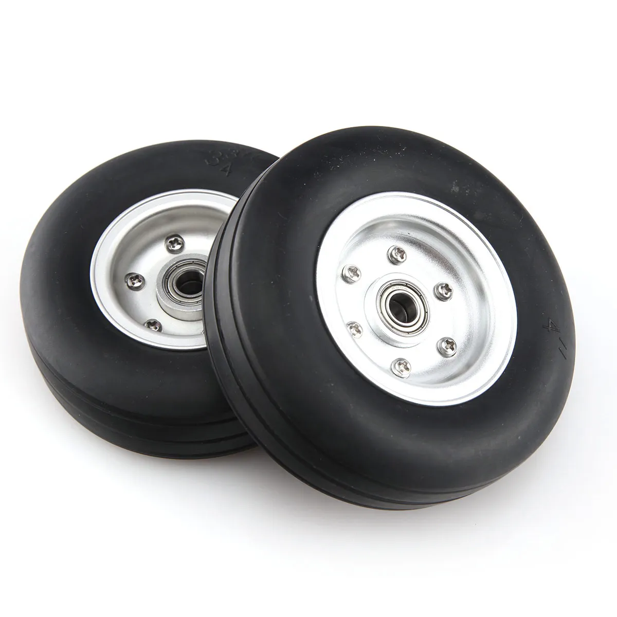 1Pc Rubber Wheels with Aluminum Hub For RC Model 2\'\'/2.25\'\'/2.75\'\'/3\'\'/3.75\'\'/4\'\'