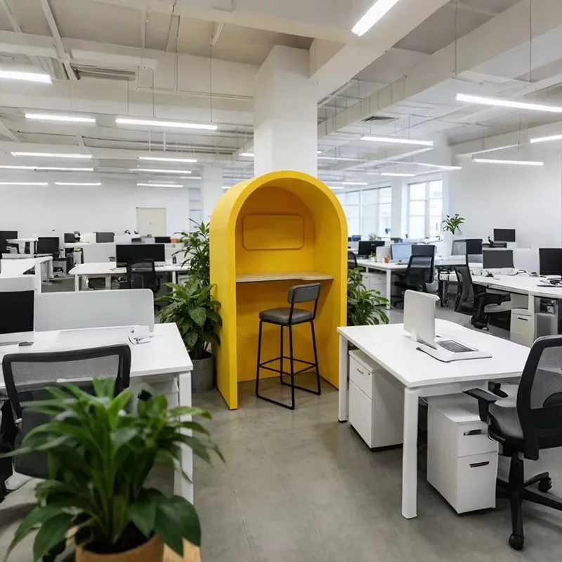 Quiet warehouse partition curved single work station combination screen office learning high-end soundproof room