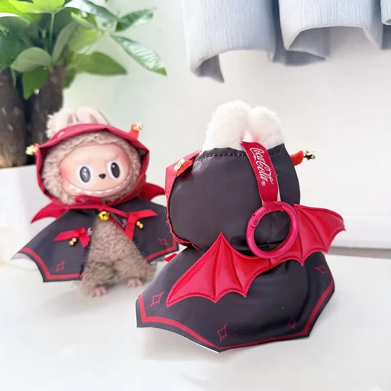 For Labubu Doll Angel Wing Demon Skirt Dress Clothes Pumpkin Halloween Decoration Clothing Sitting Party Game Toys Accessories