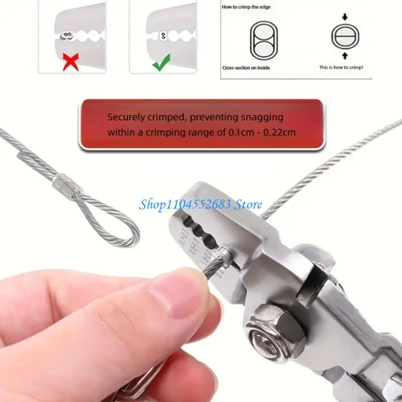 

Long Handle Wire Rope Crimping Tool for Aluminum Sleeve Crimp and Cut