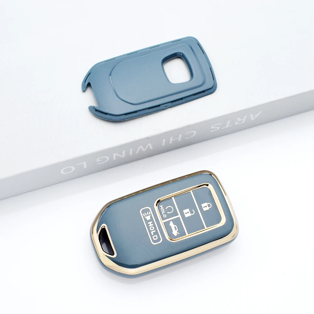 5 Buttons TPU Car Smart Key Cover Case Fob For Honda CRV Accord Civic Vezel XRV URV HRV Pilot Fit Freed Key Holder Shell