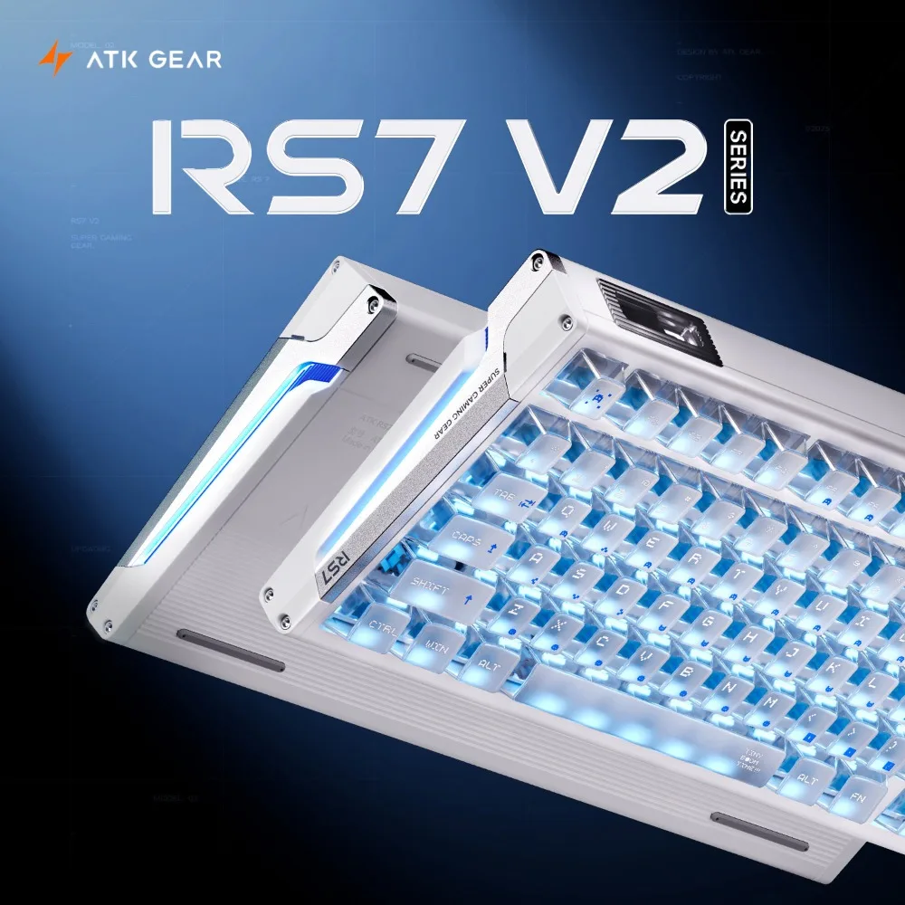 

ATK RS7 V2 Mechanical Keyboard Aluminum Alloy Wired 8K Polling Rate Magnetic Switch Gamer Keyboard Hot Swap Gaming Accessories