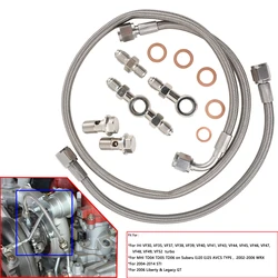 accessory upgrade replacement For Subaru AVCS Mitsubishi TD04 TD05 TD06 02-06 WRX New Turbo Oil Feed Line Kit