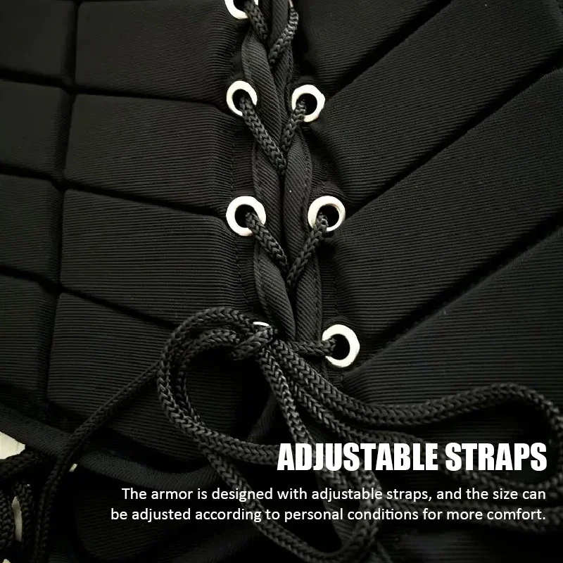 Horse Riding Vest Black Zipper Equestrian Vest for Adult Children Horse Riding Training Waistcoat EVA Equestrian Protective Pad