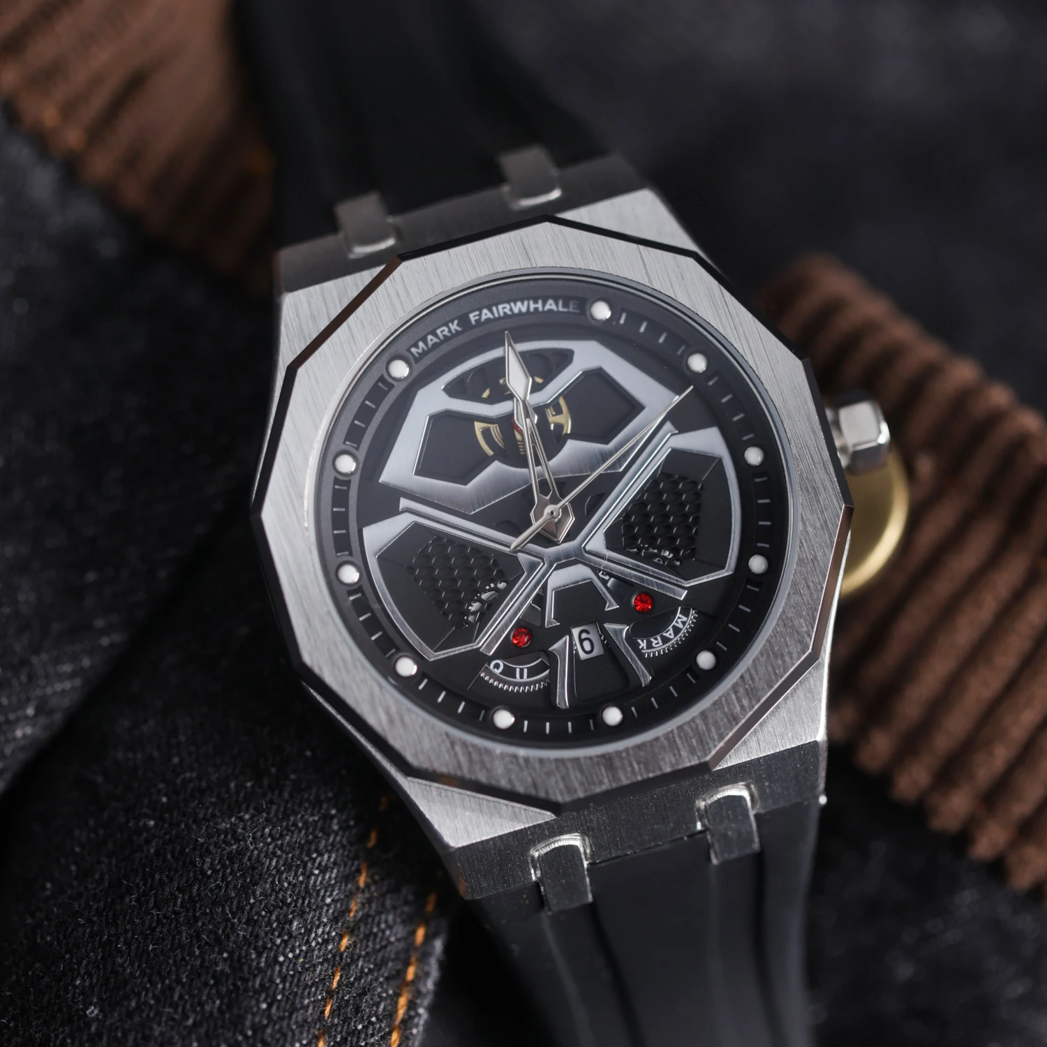 

CILOA round black watch men's 2025 new brand authentic light luxury gift high-end autumn leisure high-quality quartz watch