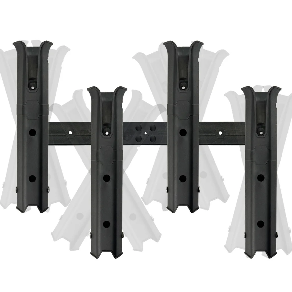 Adjustable Four Pole Plastic Fishing Rod Holder Boat Rod Rack Tube Side Mount Rod Holder For Boat Kayak Fishing Cooler Trailer view 4