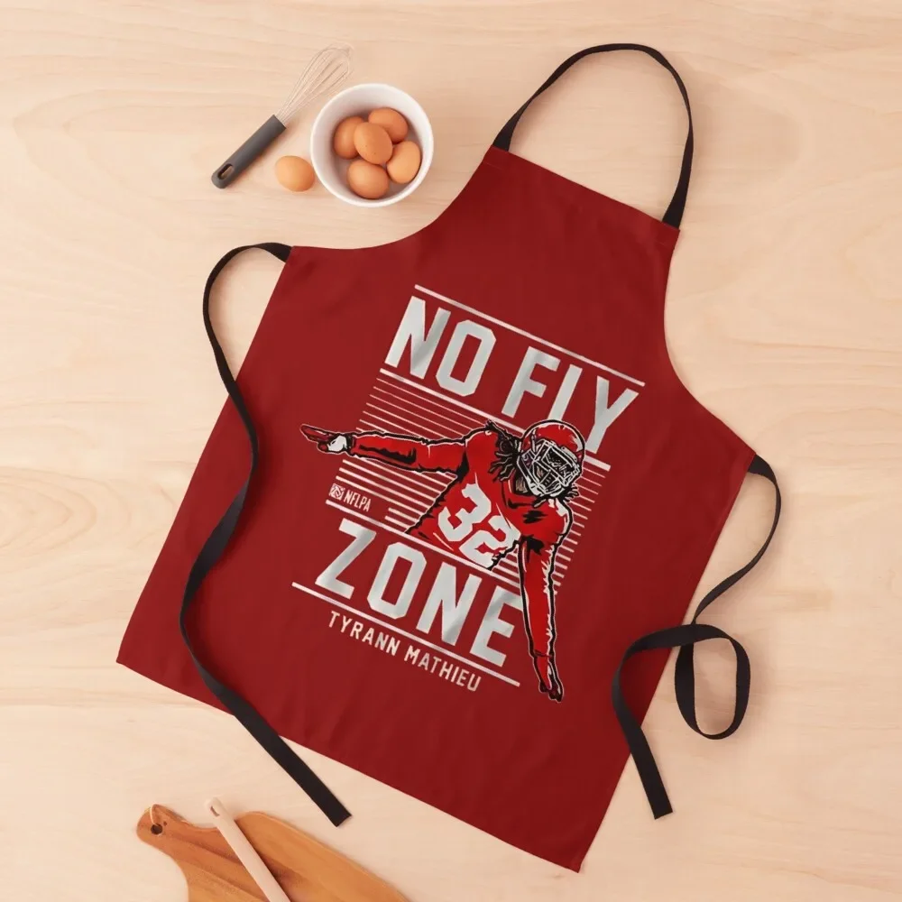 

Tyrann Mathieu no fly zone Apron custom women's kitchen For Man kitchen and home Apron